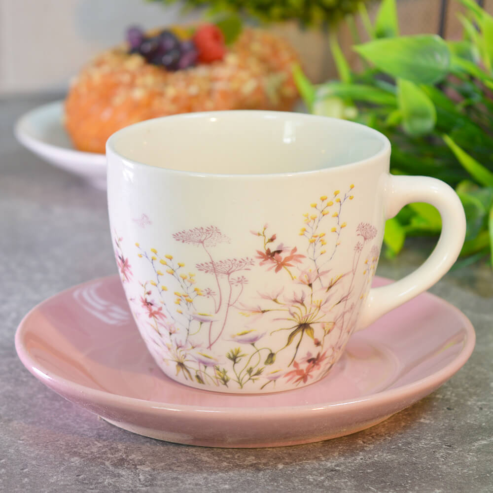 Чайный набор 12 предметов 240мл на подставке, 202385