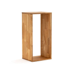 Полка напольная ЭДГАР 70х28х35 см деревянная / Полка модульная дизайнерская из массива дуба / цвет натуральный дуб