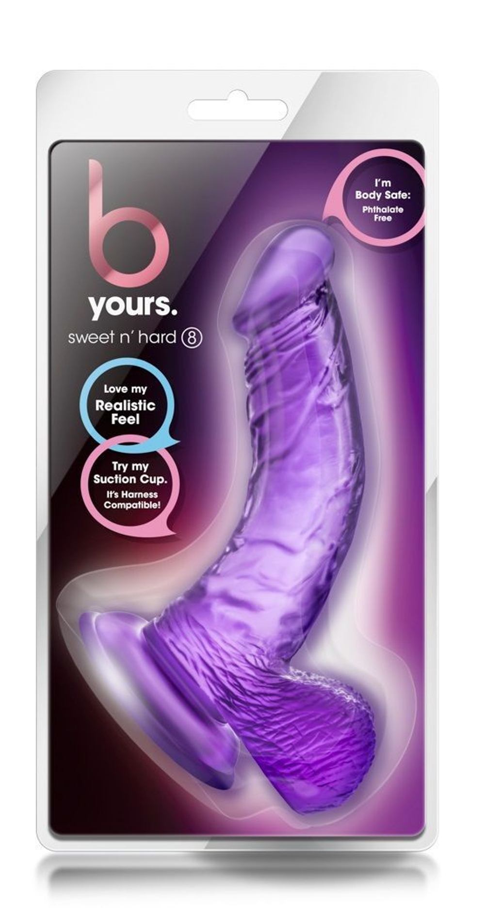 Фиолетовый фаллоимитатор Sweet n Hard 8 - 16,5 см. (Цвет: фиолетовый)