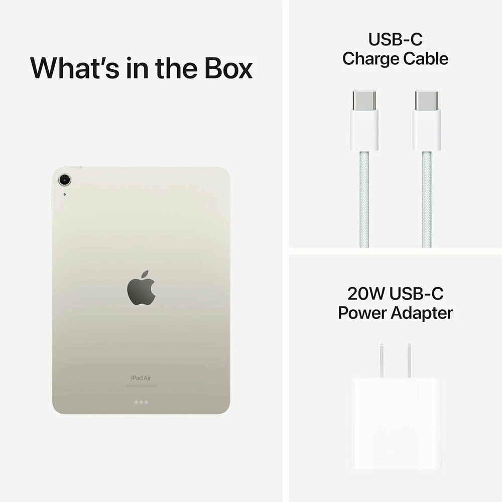 Планшет Apple iPad Air 13 M2 2024 256Gb Wi-Fi Starlight Global
