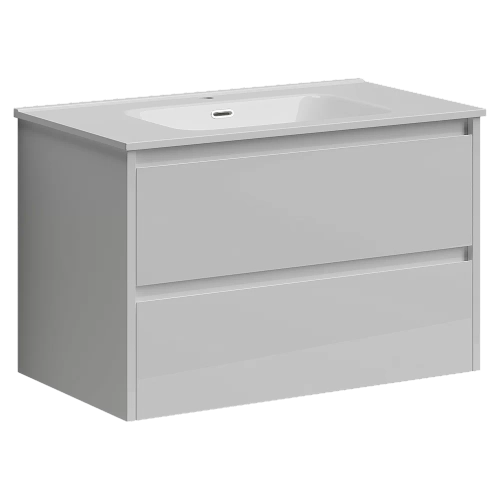 Тумба с раковиной Sancos Libra LB80W белый глянец