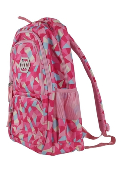 Рюкзак молодежный "Яркая геометрия", 42*29*11,5см, 2 отдела, 2 кармана, боковые карманы