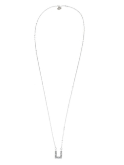 "Мези" колье в серебряном покрытии из коллекции "Момент" от Jenavi с замком карабин