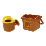 Набор для игры в песок (5педм.) ведерко,совок,граб,лейка,форм,сет.JX705B