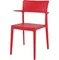 Красный пластиковый стул Plus | Siesta Contract | Турция