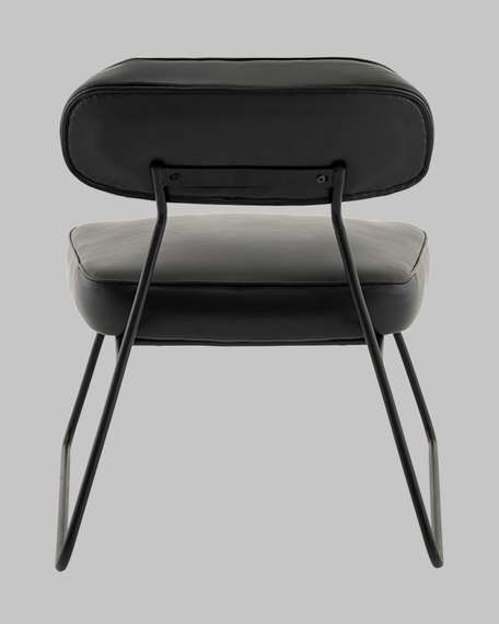 Лаунж-кресло Take, чёрная экокожа