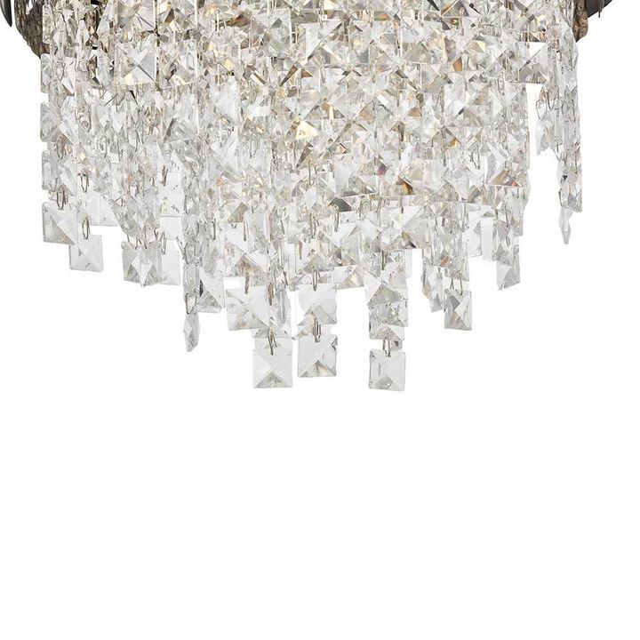 Подвесной светильник Lumina Deco Kruvia LDP 7045-400 BK+CHR