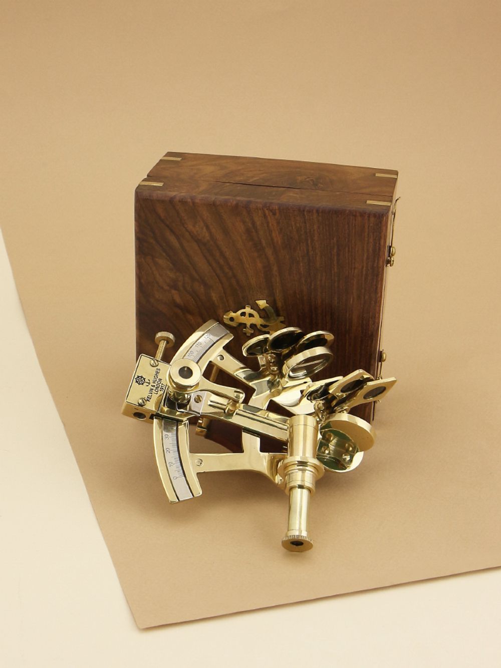 Nautical Морской секстант в деревянном футляре