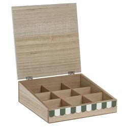 GAEM Шкатулка для чайных пакетиков, L24 W24 H8 см