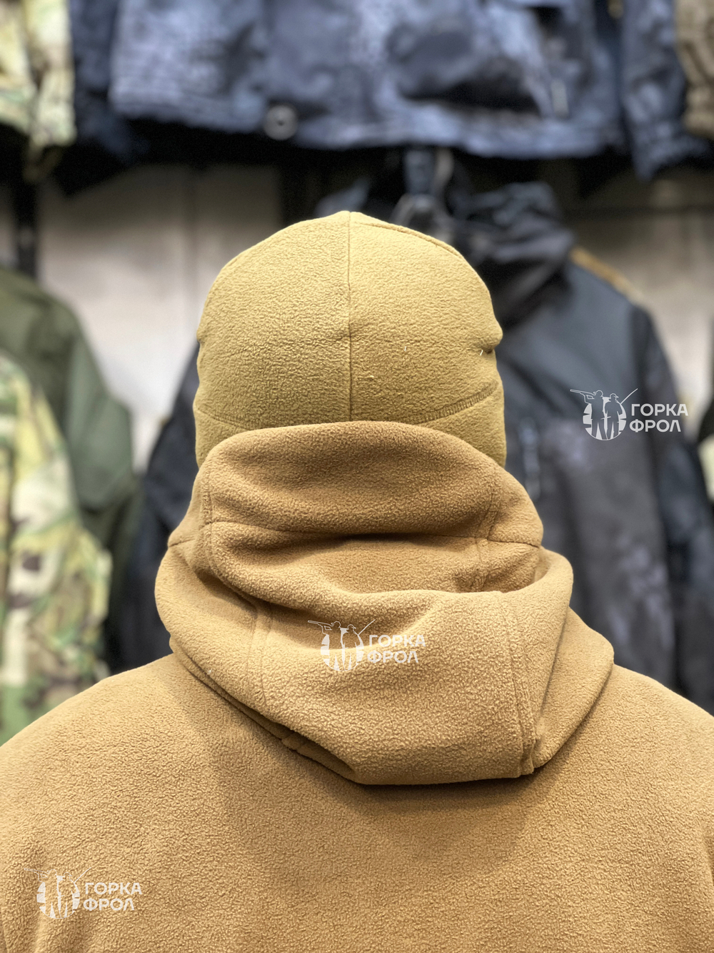 Флисовая теплая шапка мужская 7.62 Gear, Песок