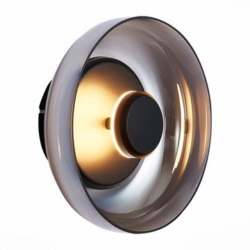 Светильник настенный LED 1*7W 4000K SL6002.401.01 чёрный/дымчатый Lazio ST-Luce