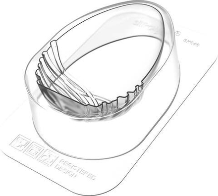 Форма для запекания Silikomart Forma do czekolady Nest, овальная, пищевой пластик, 11,6 5,8 см