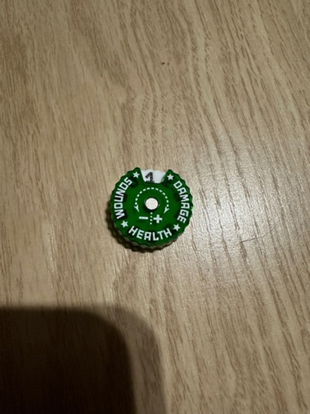 Round Counters 25mm. Green