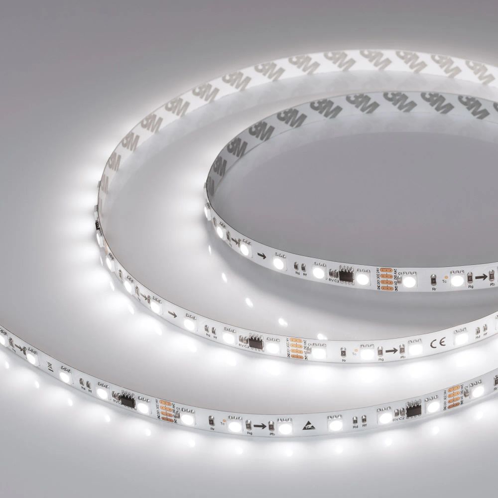 Светодиодная лента SPI-B60-10mm 24V White6000-PX6-RAM (15 W/m, IP20, 5060, 5m) (Arlight, бегущий огонь) 039038