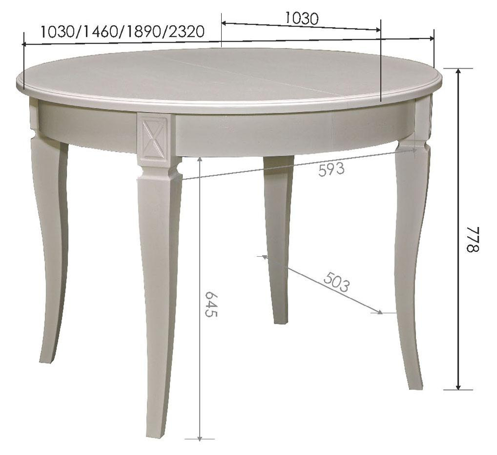 Стол обеденный «Верди» П4.487.4.09 (П323.09)