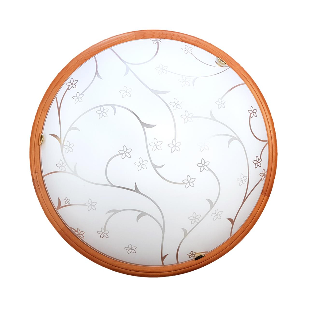 3107 GL-WOOD SN 000 Светильник стекло/белое/св. орех E27 3*100Вт D560 LUARO WOOD