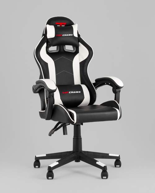 Кресло спортивное TopChairs Shadow черно-белый