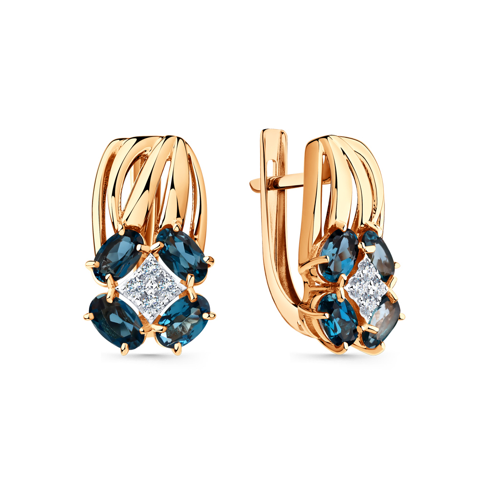 Серьги из золота 585 пробы