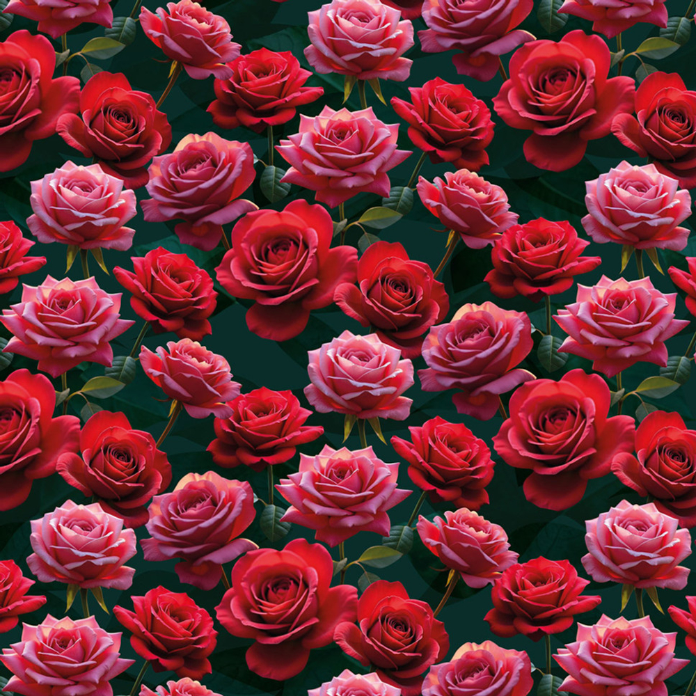 Бумага В листах 10 шт "Цветы и листья" 70 х 70 см (Микс)