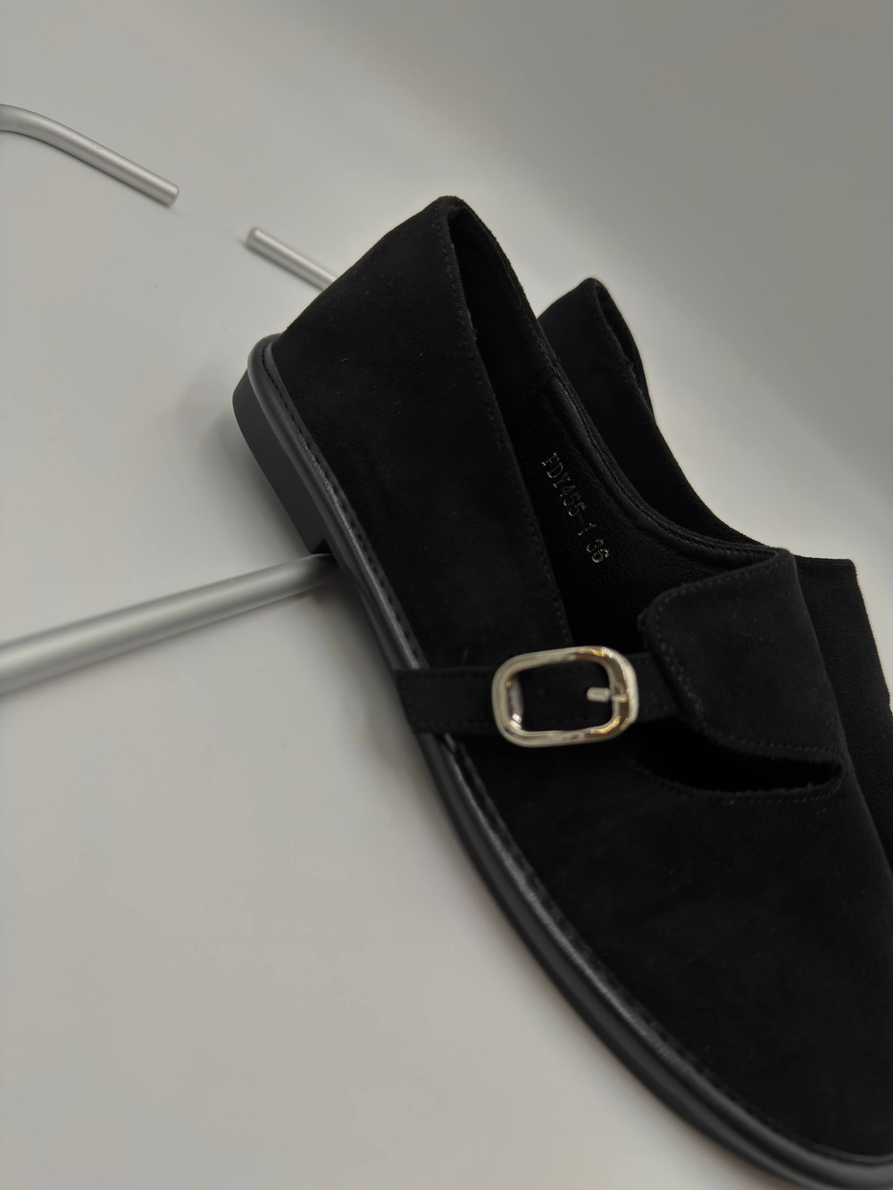 Туфли женские экокожа арт. 455-1 цвет "чёрный"