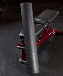 Ролик массажный FA-520, EVA, средняя жесткость, 90х15 cм, черный