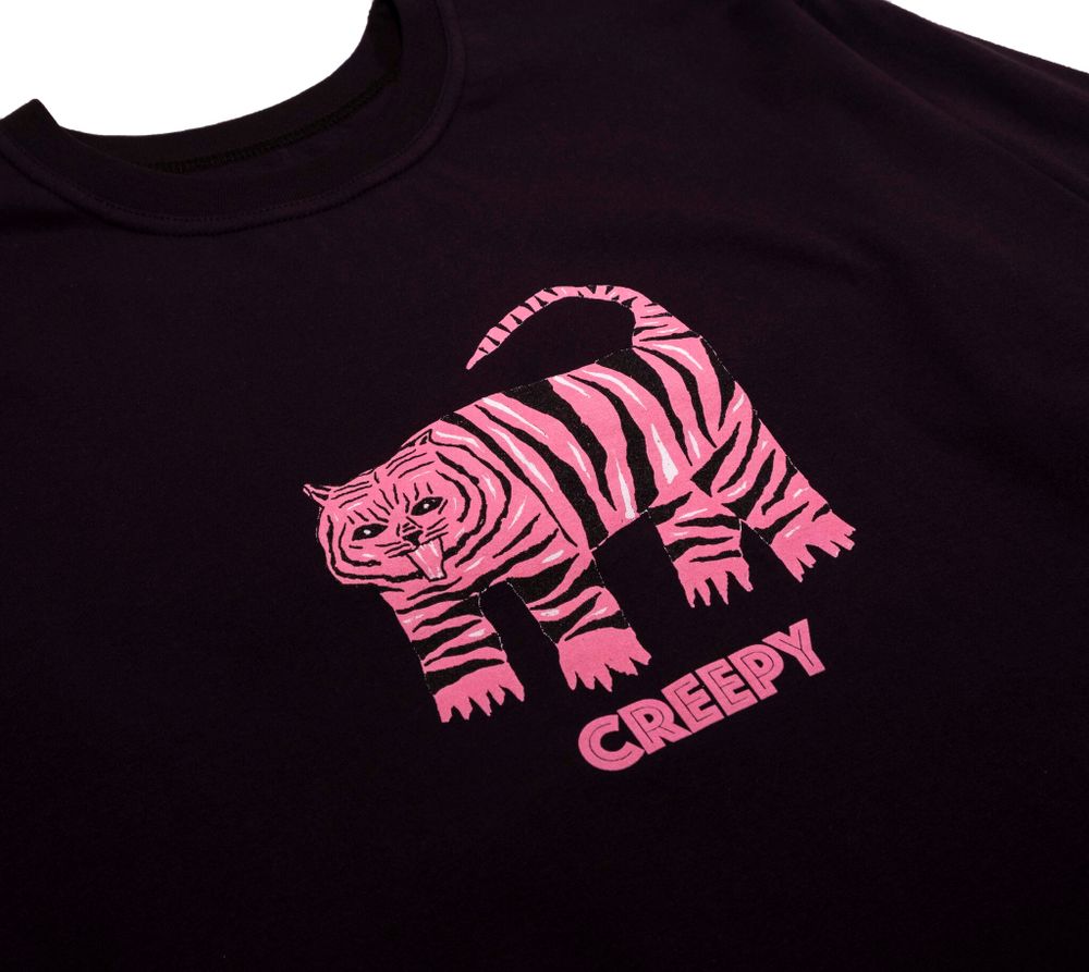 Лонгслив Creepy Clothing Тигр Черный