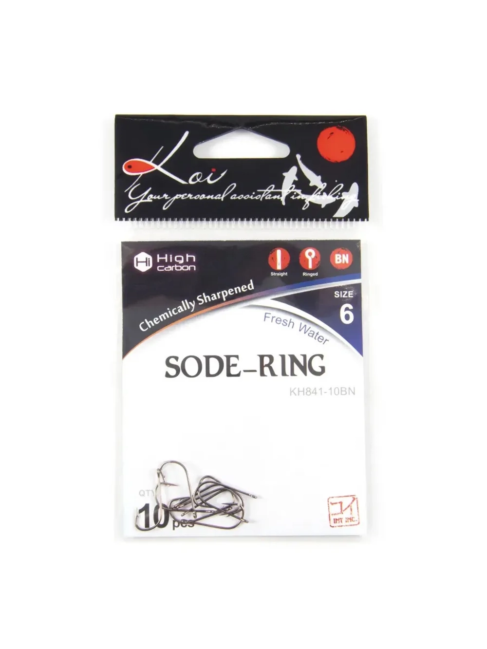 Крючок KOI "SODE-RING", размер 6 (INT)/10 (AS)
