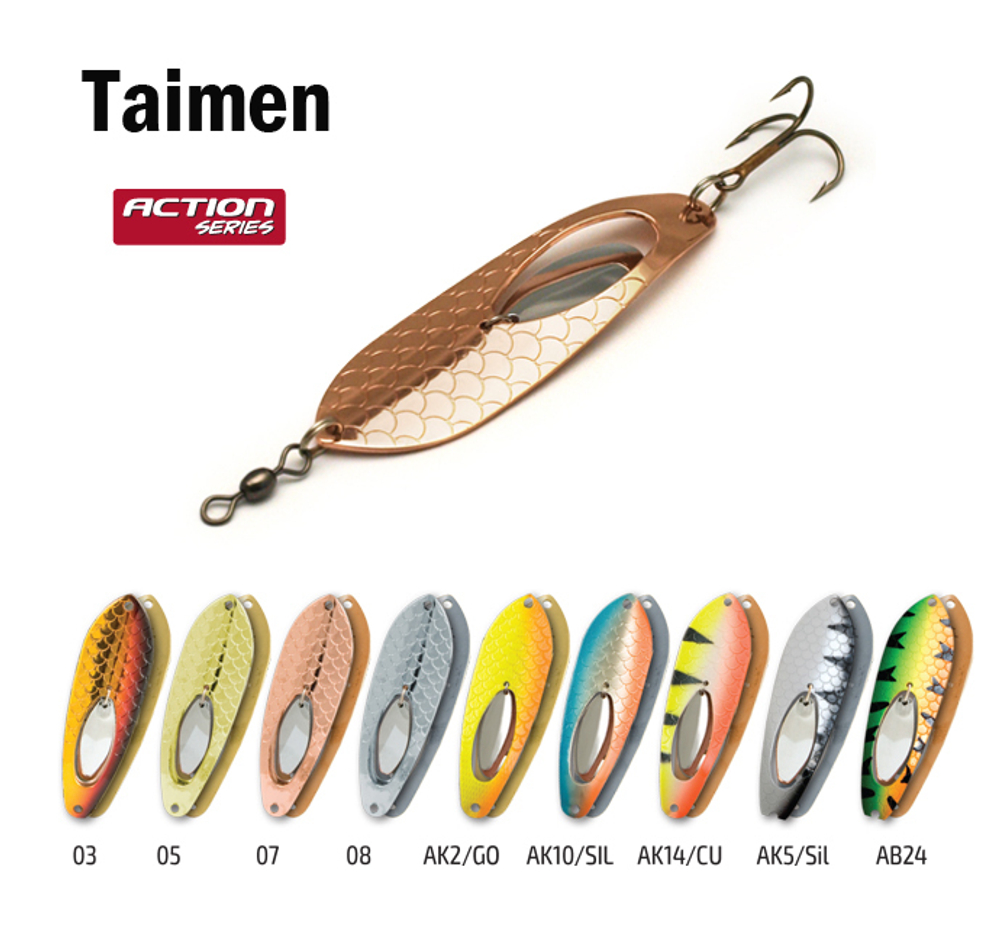 Блесна колебалка Akara Action Series Taimen 80 24гр. 6/7oz. AB24