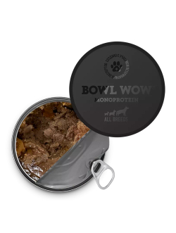 Влажный корм Bowl Wow для собак, говядина с овощами - 340 г