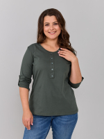 Лонгслив ЛНк-005/темно-зеленый