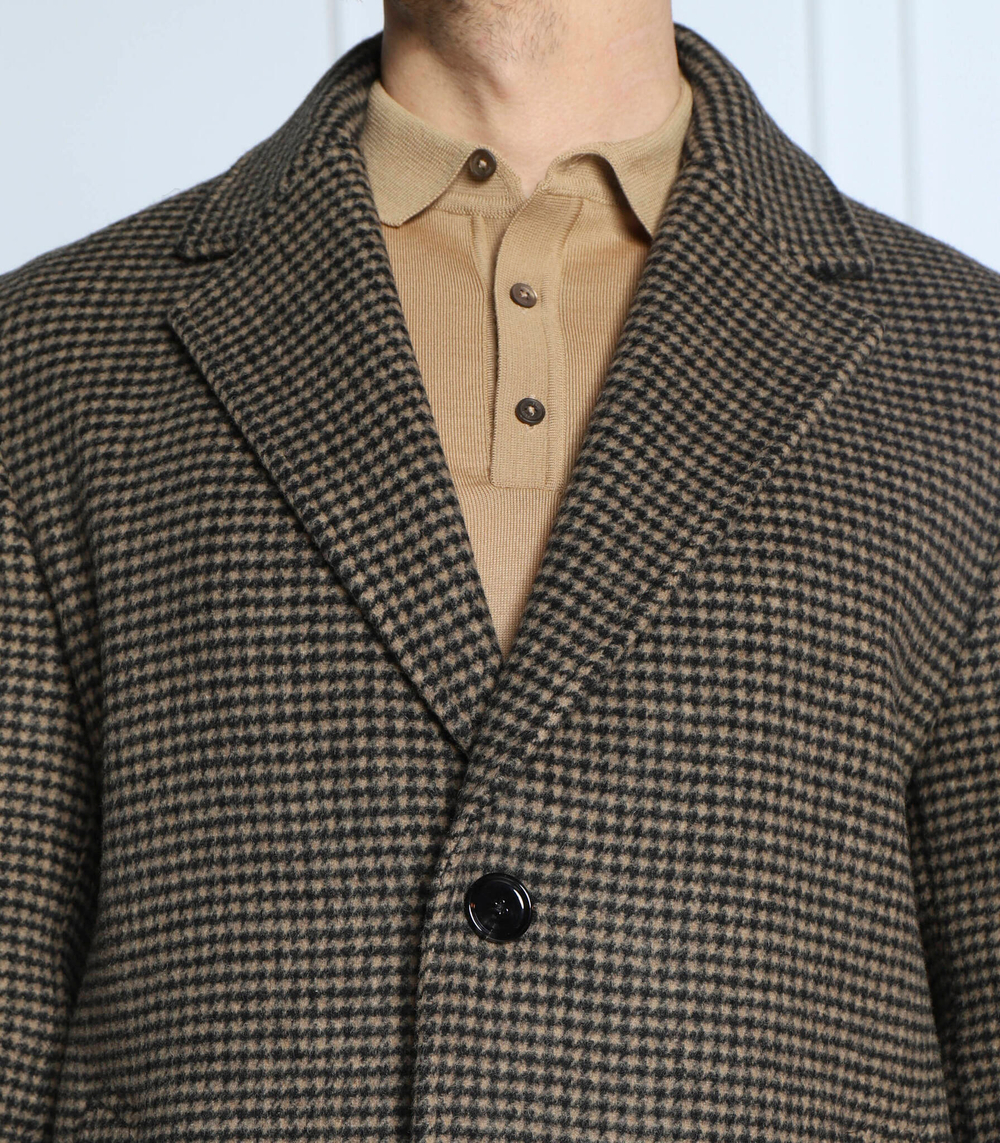 Хлопковое пальто c-cam BOSS BLACK - коричневый(50479495)