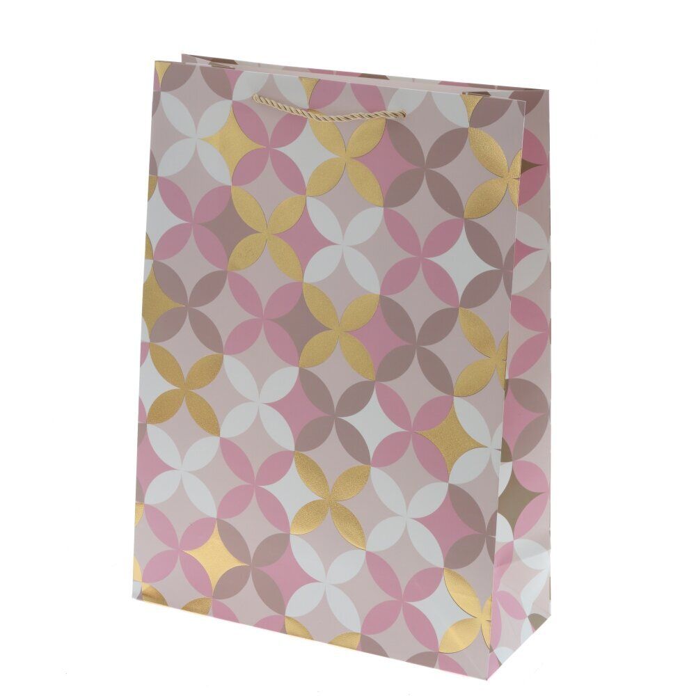 GAEM Пакет подарочный L (бумага 210г/м2, блок микс 12шт), L30 W12 H41,5 см, 4в.