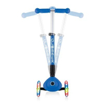 Самокат Globber Junior Foldable Lights, синий синий