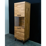 Шкаф-витрина Флеверс из массва дуба