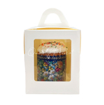 Коробка под пряничный домик и кулич,185*185*230 мм картон (белая), 10шт