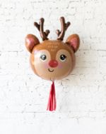 Шар (25''/64 см) Фигура, Голова, Маленький Олень, 1 шт.