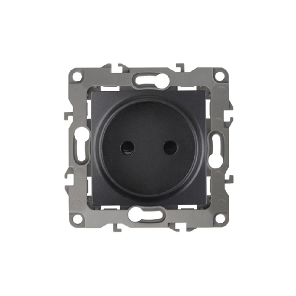 Розетка ЭРА Серия 12 12-2105-05 2P 16A-250В IP20 антрацит