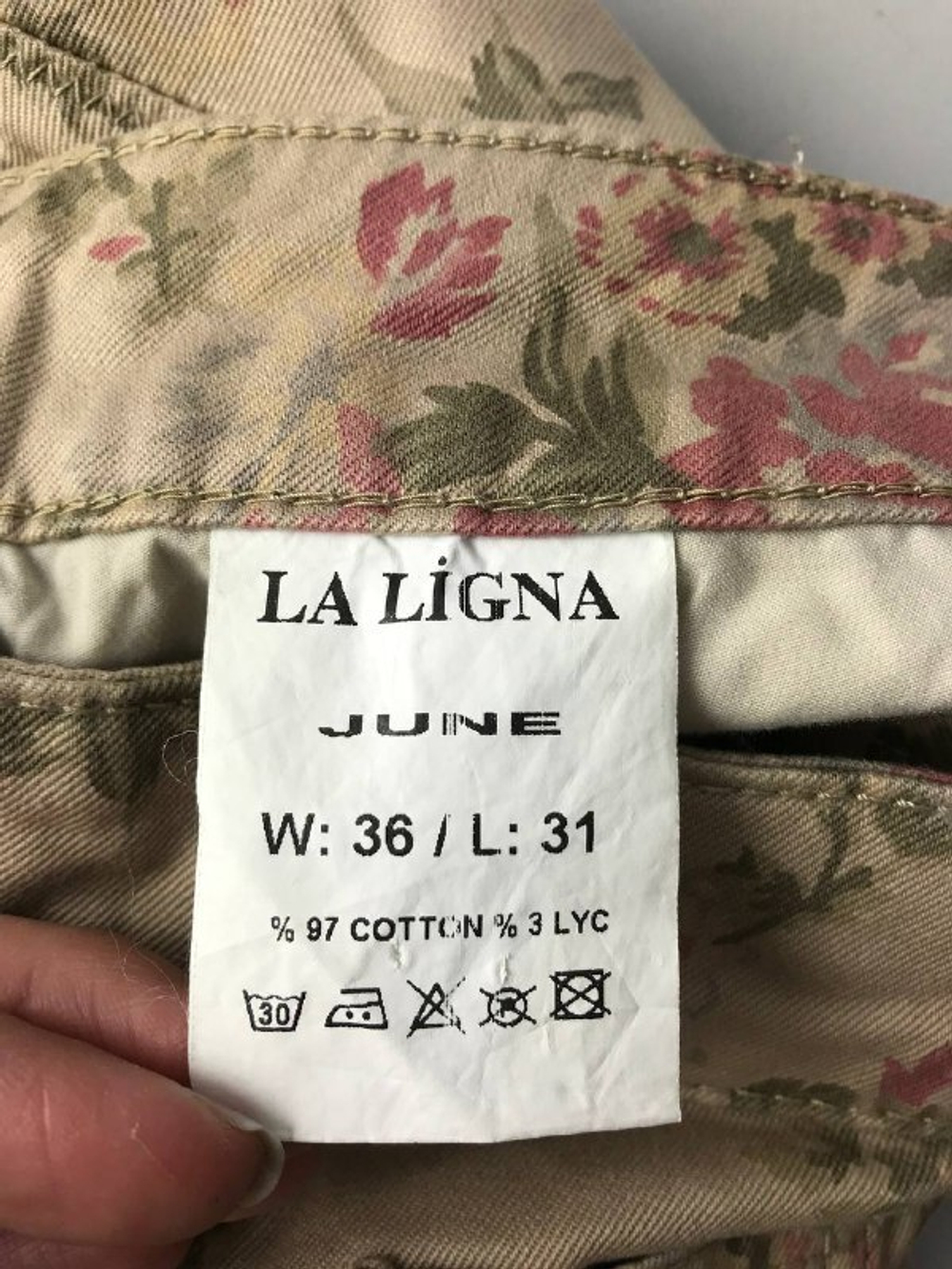 Джинсы La Ligna с принтом 40/42 размер