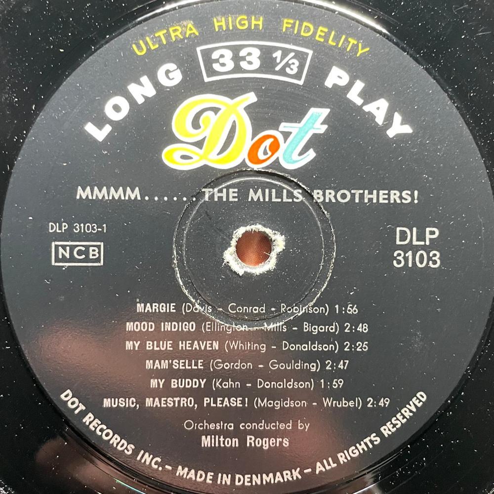 The Mills Brothers ‎– Mmmm ... The Mills Brothers (Дания 1958г.)