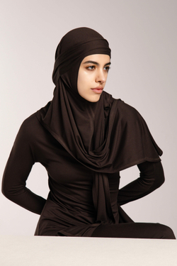 Хиджаб Молик тройка коричневый