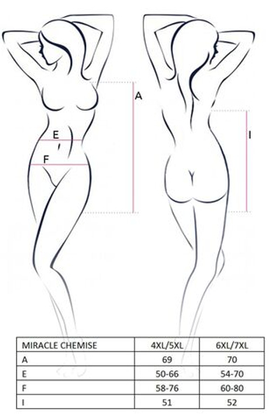 Miracle chemise Pink Passion Size Plus
