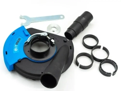 Кожух защитный вытяжной Hitman DWS 125 для УШМ / насадка на болгарку / насадка для отвода пыли, 125 мм