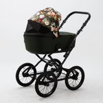 Универсальная детская коляска Adamex Porto Retro Flowers FL-6 (3в1)