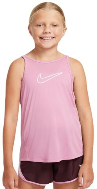Футболка для девочки теннисная Nike Kids One Classic Dri-Fit - Розовый