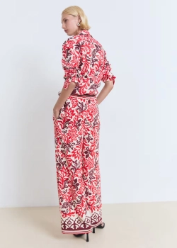 Струящиеся брюки с принтом