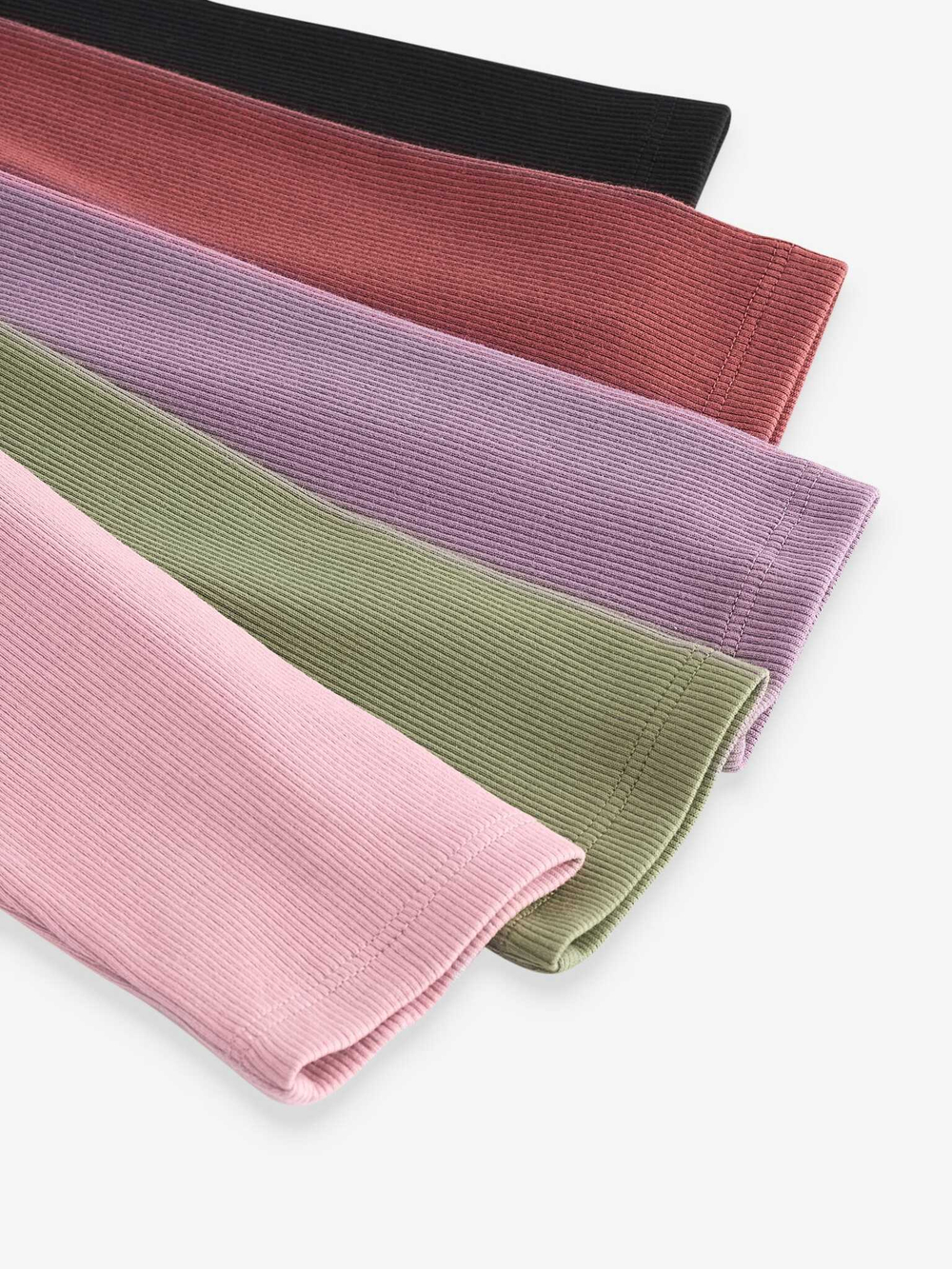 Легинсы для девочки Next K91-331, 5 шт., Черный, Розовый, Хаки