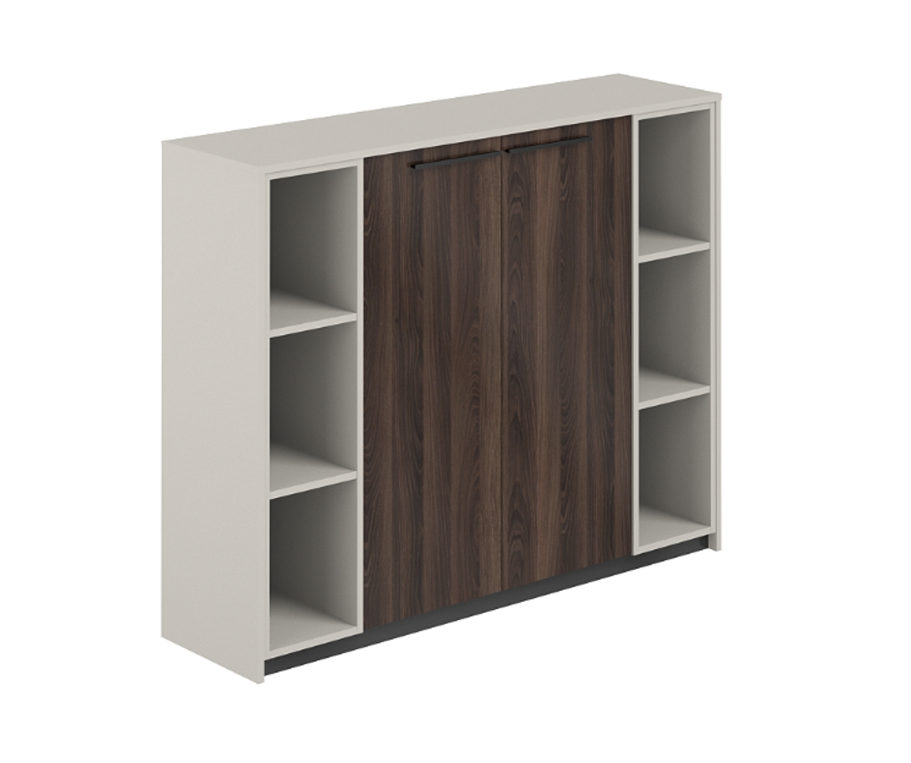 Шкаф средний с 2-мя стеллажами RF.407.PG.DA.PG REEF (РИФФ)