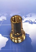 ICU0019 Держатель (свеча) наконечника M8, для сварочных горелок полуавтоматической сварки MIG36 сварог