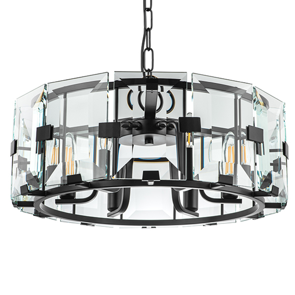 713267 Люстра NOVARA 6x40W E14 ЧЕРНЫЙ МАТОВЫЙ