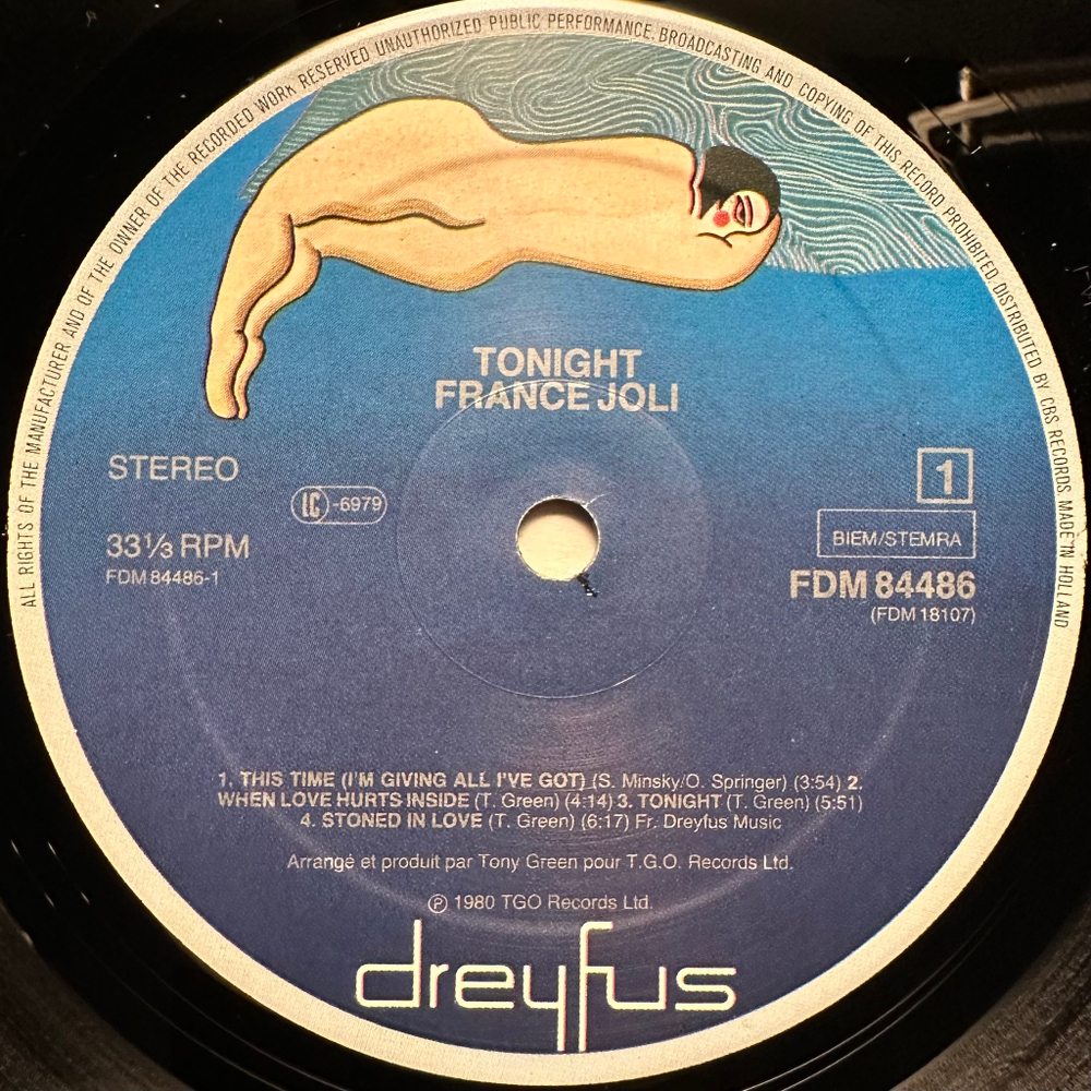 France Joli - Tonight (Голландия 1980г.)